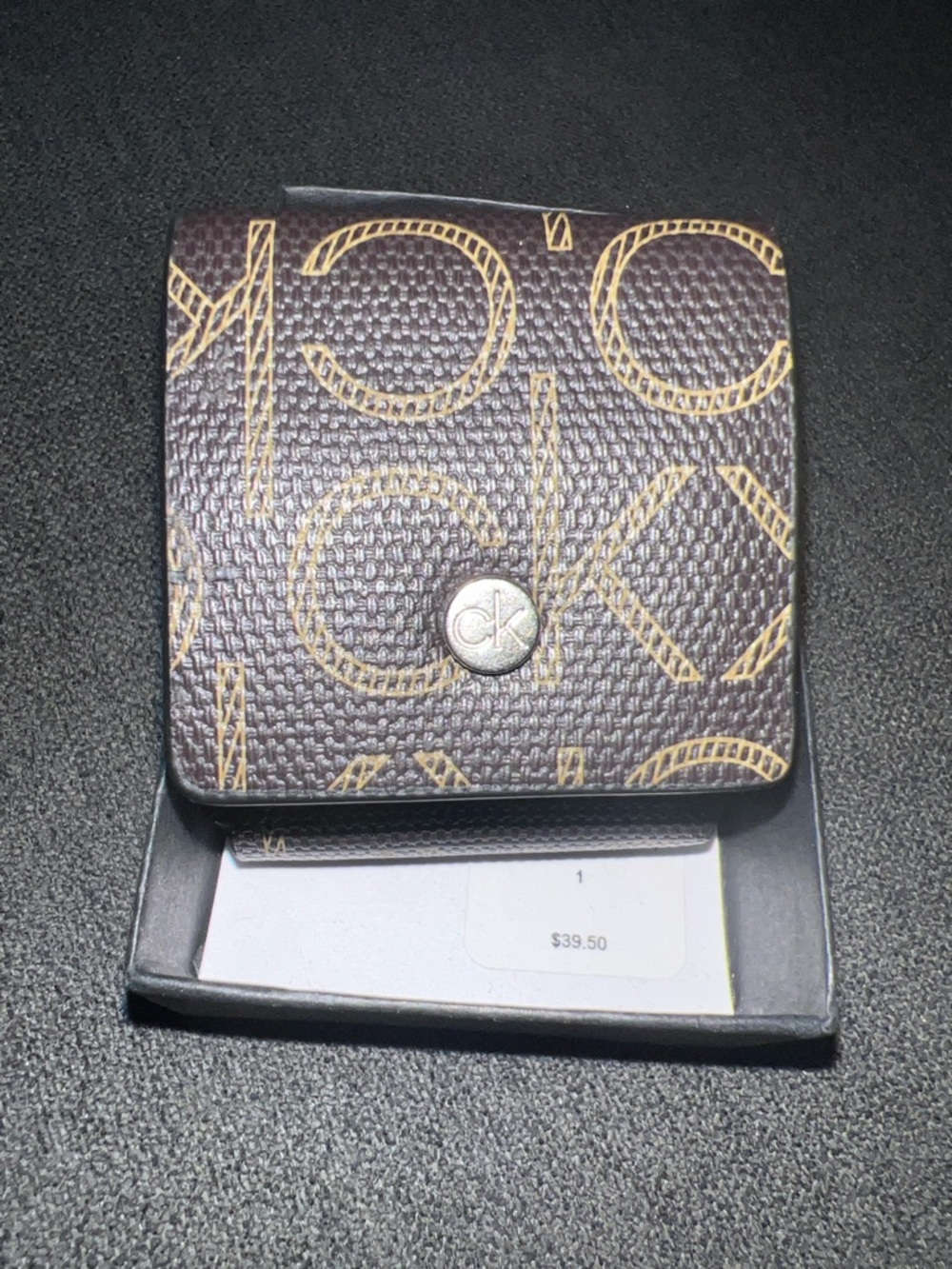 Calvin Klein Brown Logo AirPods 1st Generation Case